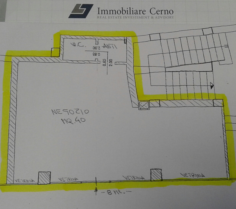Negozio - Loc.Com. PADOVA affitto  Centro Storico Centro Storico laterale via S. Fermo Immobiliare Cerno