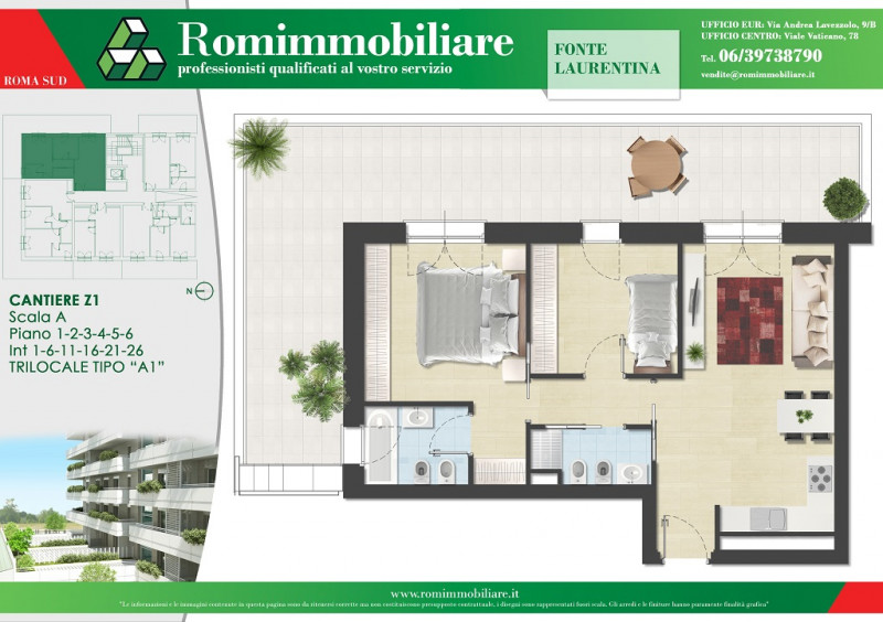 Appartamento ROMA vendita  Castel di Leva Viale Leonida Tonelli Romimmobiliare Srl